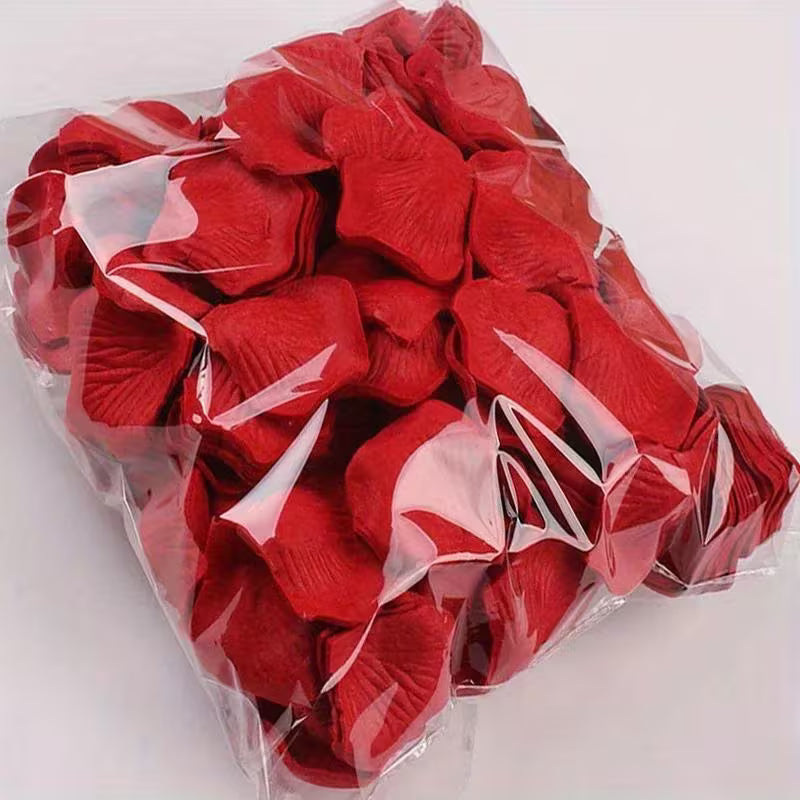 Romantic Red Rose Petals