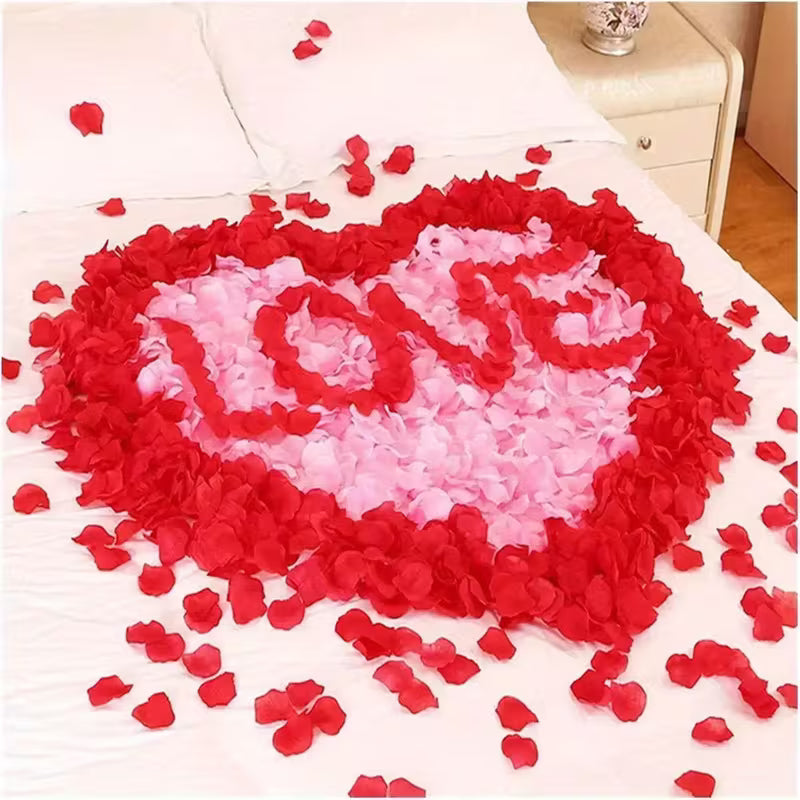 Romantic Red Rose Petals